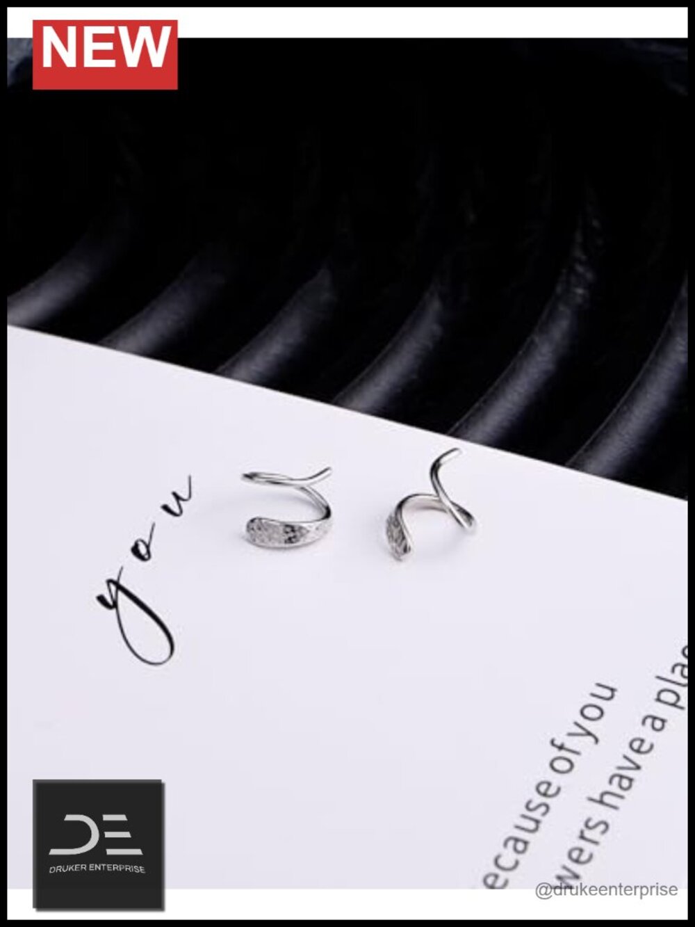 S925 Sterling Silver Double Hoop Earrings Hypoallergenic Spiral Twist Earrings View 6